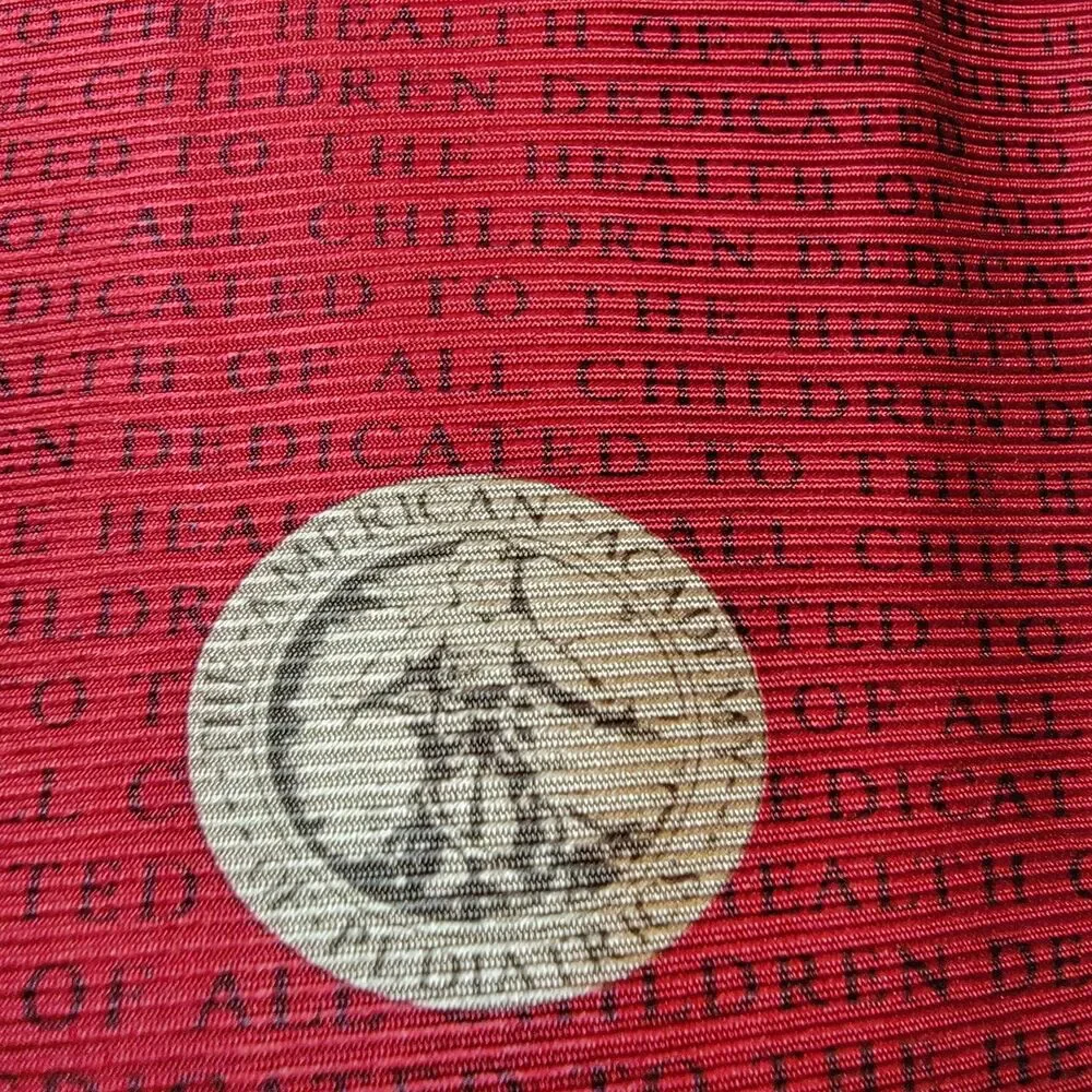 American Academy Of Pediatrics Tie Burgundy w/ Logo - 100% Silk